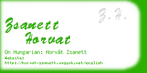 zsanett horvat business card